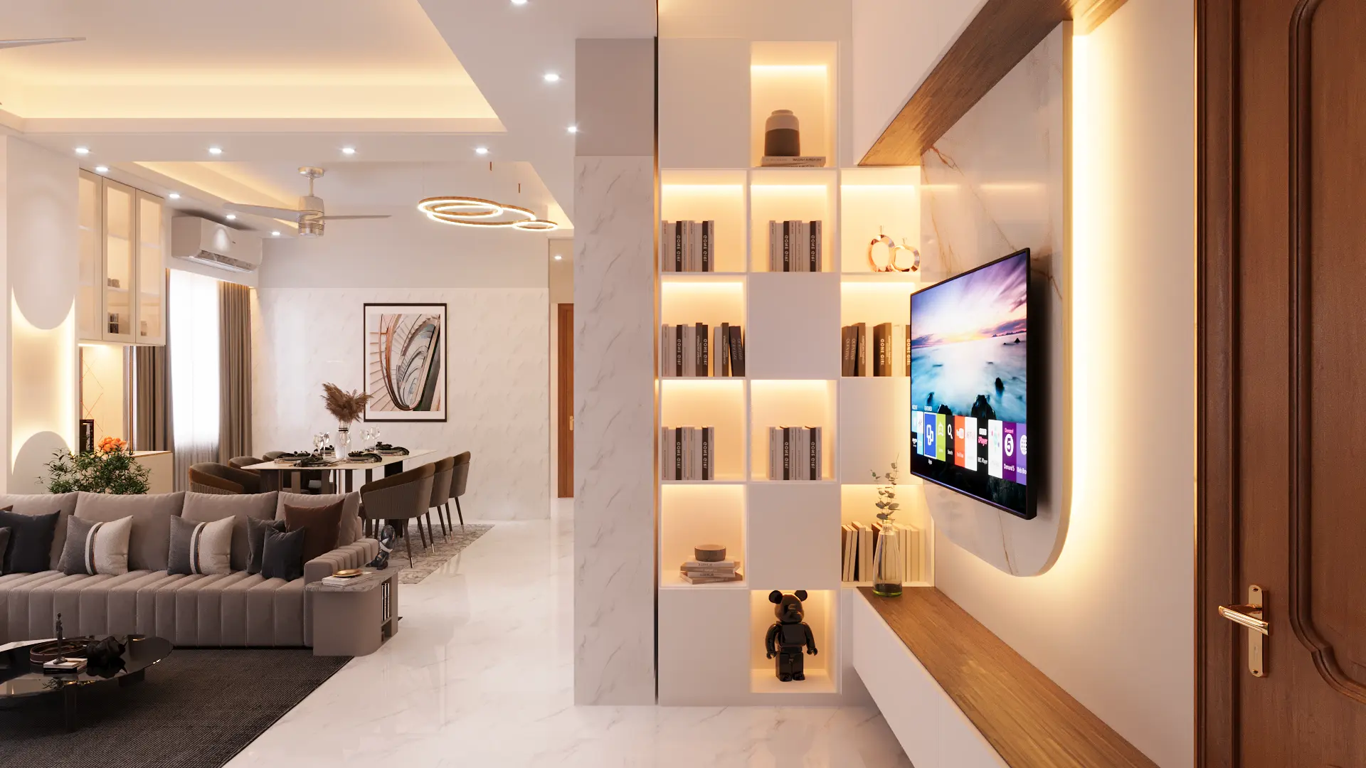 Modern Drawing & Dining Space